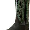 ARIAT Men's Futurity Rider Cowboy Boot, Black/ Smokey Roughout, 9 Wide