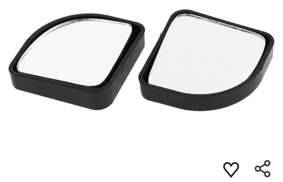 2Pcs Universal Self-adhesive Car Reverse Rear View Blind Spot Auxiliary Mirror