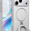 TORRAS Q3 Rugged for iPhone 17 Pro Max Case with 360 Magnetic Stand, [Tough 7X Mil-Grade Protection] Fit for MagSafe, [Anti-Slip Grippy Sides] Camera Control Button,Microfiber Lining, Sandstone Gray
