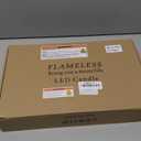 Amagic Magic Pure White Flameless Candles, Battery Operated Candles, Acrylic Flickering LED Pillar Candles with Remote Control and Timer, 3D Wick, Yellow and Blue Glow, D2.2 xH5.5 6.5" 7.5", Set of 9