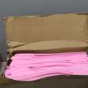 Eccliy 30 Pack 12x12x6 Inch Clear Tote Bag Stadium Approved Bulk Plastic Beach Tote Gift Bag with Handle for Gym Sports | 30 Pack, 12x12x6 Inch, Stadium Approved, Bulk, Tote Gift Bag, with Handle (Pink)