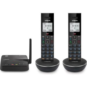 VTech LS6331-2 Expandable Cordless Phone 2 Handsets with DECT 6.0 Desk/Wall Mountable Transmitter, Bluetooth Connect-to-Cell, Full Duplex Handset Speakerphone, Landline Phone with Smart Call Blocker