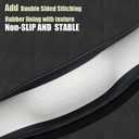 Steering Wheel Cover Standard Size Medium 14.5-15 inch, Breathable Microfiber Leather, Anti-Slip, Soft Grip, Universal Fit for Cars SUVs Trucks, Black and Burgundy