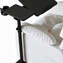 Pneumatic Swivel Table for Recliner, TV Tray, Black