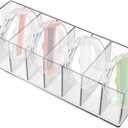 Tumbler Lid Organizer Acrylic Tumbler Lid Holder for Kitchen Countertop Cabinet, 8 Cup Lid(Max Diameter 3.1in, Max Thickness 1.1 in) Organizer Storage Holder for Cupboard Coffee Water Bottle
