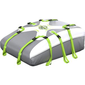 Sailnovo Car Roof Bag Cargo Carrier 20 Cubic,Waterproof Cargo Roof Bag for Most Vehicles with/Without Roof Rack with Strap, Anti-Slip Mat,6 Door Hooks(Classic Gray-Green) Sailnovo Car Roof Bag Cargo Carrier 20 Cubic,Waterproof Cargo Roof Bag for Most Vehicles with/Without Roof Rack with Strap, Anti-Slip Mat,6 Door Hooks(Classic Gray-Green)