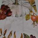Fall Pumpkin Boho Shower Curtain for Bathroom, Rustic Autumn Floral Leaves Thanksgiving Shower Curtain Sets, Fall Seaeon Farmhouse Harvest Bathroom Decor Fabric with Hooks, Washable Polyester 72"x72"