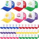 Xtinmee 36 Pcs Unisex Sublimation Hats Blank Trucker Hats Adjustable Baseball Caps for Men Women Outdoor DIY (Small)