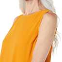 Amazon Essentials Women's Regular-Fit Sleeveless Layering Tank Top Crew Neck (Orange, M)