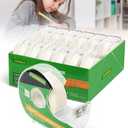 Invisible Clear Tape Bulk Rolls,12 Packs Gift Wrapping Tape for School Office Craft Job with Dispenser Frosted Writable-7/10 X 1000 Inches