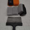 Easy to Remove Stain Griddle Cleaning Kit for Blackstone, Flat Top with Grill Stone, Scraper & Brush, Black