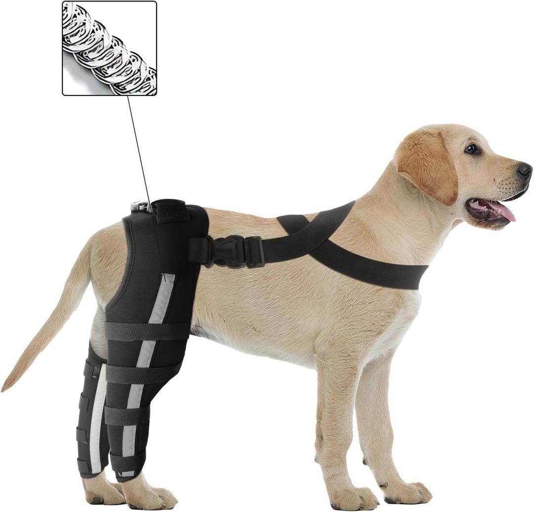 Double Dog Leg Braces For Back Leg For Support,Double Dog Knee Brace For Torn Acl Hind Leg,Dog Acl Brace Hind Leg,Dog Brace For Acl Tear Back Leg,Knee Brace For Dogs Back Leg,Dog Acl Knee Brace (Small)