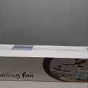 Dearnow 52 Ceiling Fans With Remote Control/Dimmer And Color Reduction With 3 Solid Wood Fan Blades, Ceiling Fan Can Be Used Indoors And Outdoors For Living Room, Dining Room, Pavilion Yard (Black + Walnut)