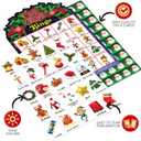 ArtCreativity Christmas Bingo Game - 30 Players Kids Christmas Bingo - Holiday 30 Player Cards for Family Game Night - Christmas Games for Classroom