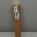 AOSKY Blackout Roller Shades Cordless Blinds for Windows, Free-Stop Shades with Valance, Thermal Insulated Fabric, UV Protection, Natural Woven Blinds for Home and Office (17" W x 72" H, White)