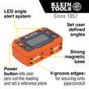 Klein Tools 935DAA Digital Electronic Level and Angle Gauge, LED Alert, Measure and Set Angles, 0-90 and 0-180 Degree Ranges