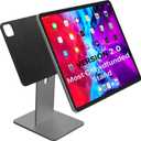 MagFlott Magnetic Stand for iPad Pro 12.9", iPad Air 13" M3/M2. Includes 6 USB C Cable, Stronger Magnets & Hinge, Full 360 Rotate. [Not for iPad Pro 13" M4]