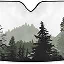 Mountain Windshield Sun Shade - Foldable Sun Shield for Car Windshield - 55" x 27.6"