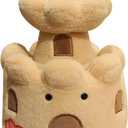 Sand Castle Plush Toy, 9.8 Inch Cute Stuffed Animal, Soft Plushie Toy for Kids, Funny Beach Themed Room Decor, Cute Birthday Gift for Boys Girls