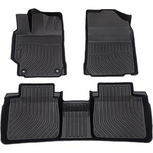 All-Weather TPE Rubber Floor Mats Compatible with  Fit Camry 2015-2017 Toyota Camry, Custom Fit Full Car Carpet Liners Set (Black)