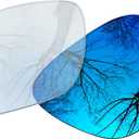 Raydi Polycarbonate Replacement Lenses for RayBan Meta Wayfarer RW4006 50mm Sunglasses - Ice Blue Photochromic - Non - Polarized