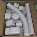 Mini Split Line Set Covers, 3 20 Ft PVC Line Set Cover Kits for Outside Ductless Mini Air Conditioners and Heat Pumps with Flexible Duct