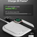 Belkin 3-in-1 MagSafe-Compatible iPhone Charger - Foldable Magnetic Qi2 Certified, MagSafe Charging Station for Phone, Apple Watch, AirPods - Wireless for Multiple Devices
