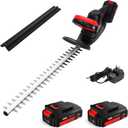 MZK 22'' Cordless Hedge Trimmer, 20V Bush Trimmer, Handheld Hedge Cutter, Grass Shrub Trimmer, Lightweight & Compact Trimmer(Battery & Charger Included)