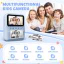 Kids Camera Instant Print, 3.0'' Screen 48MP Photo Instant Camera for Kids with 32GB Card, 1080P HD Digital Child Printable Toy, Gift for 3-12 Year Old Girls Boys