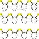 12PCS Bee Tentacle Headbands Bee Hair Bands Hair Hoop for Women Girls Halloween Christmas Party Supplies