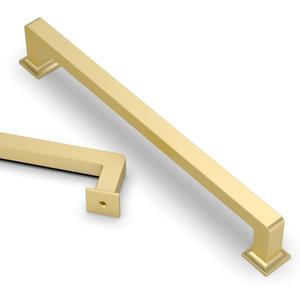 Asidrama 10 Pack 7 Inch(177mm) Gold Kitchen Cabinet Handles, Cabinet Pulls Kitchen Cabinet Hardware Cupboard Handles Drawer Pulls