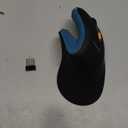 ProtoArc Ergonomic Mouse, EM11 NL Bluetooth Rechargeable Wireless Vertical Mouse, 3 Multi-Device Connectivity for Computer/PC/Laptop, 2.4GHz USB-A Optical Mice for Windows, Mac OS, Blue