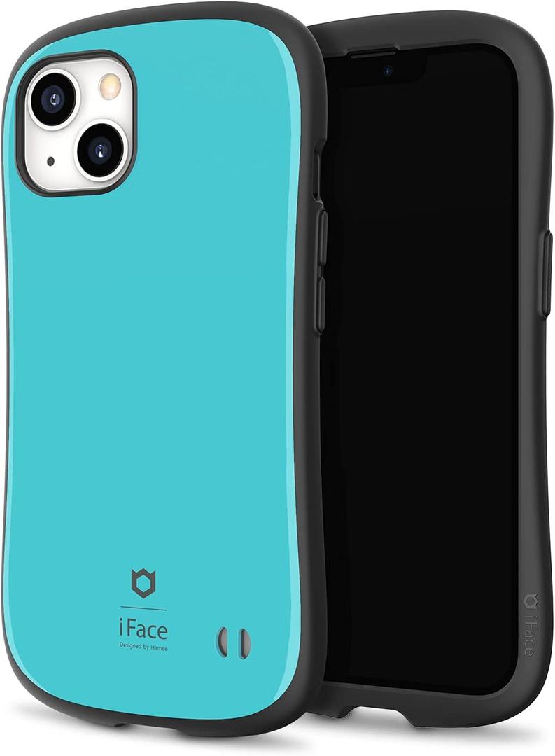 iFace First Class Designed for iPhone 13 (6.1")  Cute Shockproof Dual Layer [Hard Shell + Bumper] Phone Case [Drop Tested] - Turquoise (Emerald (Blue))