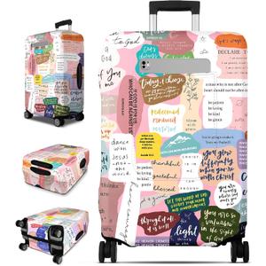 Slohif Luggage Cover for Suitcase Tsa Approved Protector - Luggage Sleeve Large Suit Case Cover Travel Stretch Baggage Case Protective Washable Fit 18-32 Inch Motivational L Slohif Luggage Cover for Suitcase Tsa Approved Protector - Luggage Sleeve Large Suit Case Cover Travel Stretch Baggage Case Protective Washable Fit 18-32 Inch Motivational L