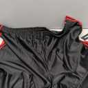 Mens Gym Training Basketball Shorts with Zippered Pockets (Black, XXXL)