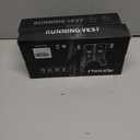 2 x REVALI Running Vest, USA Original Patent, Zip Reflective Running Vests with 500ml Hydration Bottle, Adjustable Waistband & Breathable Material, Chest Pack Gear Phone Holder for Men & Women (Small-Medium, Black)