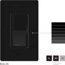 Lutron Diva LED+ Dimmer Light Switch for Dimmable LED, Halogen, and Incandescent Bulbs, 150 Watt, Single-Pole or 3-Way, DVCL-153P-BL, Black