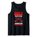Golf Playing Fetch - Golf Player Golfing Golfer Tank Top Medium