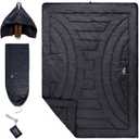 iClimb 3M Thinsulate Insulation Warm Camping Blanket Ultralight Compact, Black (72.8” × 55”, 1 lb)