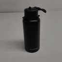 KXIAOCHEN Insulated Water Bottle, Stainless Steel Water Bottle, 2 Lids (Straw and Handle Lid),Wide Mouth Metal Water Bottles Keep Hot and Cold, Double Walled, Thermo Mug, Metal Canteen (Black)