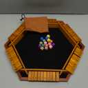 1-6 Players Shut The Box Dice Games, Wooden Board Table Math Game with 16 Dice and Instructions, Classics Close The Box Board Game for Adults Kids, Family Classroom Home or Bar