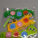 3PC Fidget Popper Sensory Toys Airplane Travel Activities for Toddlers Goodie Bags Pop it Fidget Toys for 12+ Month Babies 1 2 3 Year Old Girls Boys Valentine Gift Easter Basket Stuffer Gift