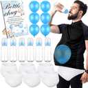 6 Sets Funny Plastic Bottle Chug Baby Shower Games Diaper Baby Shower Game Gender Reveal Party Race Gifts Decoration for Adults Boys Girls (Bear,Blue)