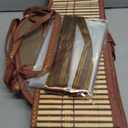 6 Set Easter Bamboo Baskets for Gifts Empty - 6"x7.5"x11.4" Large Easy to Setup Sturdy Gift Wrapping Basket with 2 Clear Bags and Bows, for Graduation, Mother's Day, Baby Shower, Housewarming, Brown