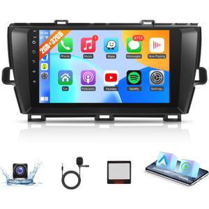 Naifay Android Car Radio for Toyota Prius 2010-2015 (Fit J.B.L Version), 2+32G 9inch IPS Touch Screen for Toyota Prius Head Unit with Carplay Android Auto Bluetooth FM GPS WiFi SWC Camera+Can Bus