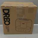 DREO Humidifiers for Bedroom, 4L Top Fill for Large Room, 36H Runtime, 28 dB Quiet Supersized Cool Mist Air Humidifier for Baby Nursery, Plants, Indoor, Night Light, Easy to Clean & Fill, White