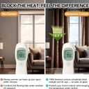 Deconovo 100% Blackout Door Curtain  Heat Blocking & Thermal Insulated Velvet Panel, Noise Reducing, Energy Saving for Summer & Winter, 52W x 90L Inch, Chocolate, 1 Panel