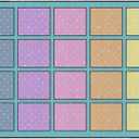 Flagship Carpets Happy Squares Educational Area Rug for Kids Room Seating Dcor, Children's Classroom, Play Carpet for Teaching and Playroom, Seats 20, 6' x 8'4", Multi-Color
