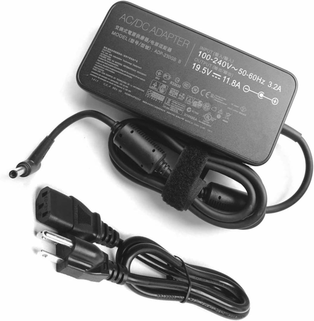 HNHTKJ 230W Charger for Asus Rog Strix G G15 G17 G512 GL531 G702 GL731 G712 GL504GS GL504GV Zephyrus S M M15 S15 GM501 GU502 GX502 ADP-230GB B Laptop AC Adapter Power Supply