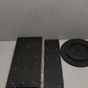 Pinzoveco Rotating Earring Display Stands for Selling with Adversitsing Board, Real Wood Jewelry Display Stand for Vendors, Large Capacity Earring Cards for Selling Rack Holder (Weathered Black)